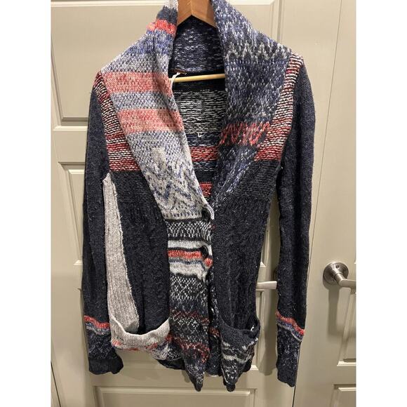 Free People Nordic Boho Patchwork Cardigan - Picture 1 of 5